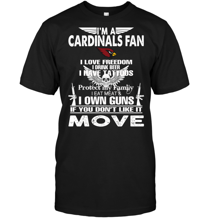 I'm A Cardinals Fan I Love Freedom T-Shirt